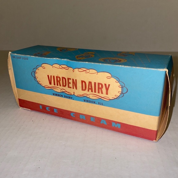 Virden Dairy Accents Vintage Virden Dairy One Quart Ice Cream Box